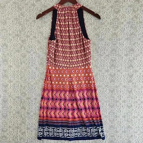 Laundry by shelli segal High Neck Sleeveless Printed Mini Dress 4 - Picture 2 of 9